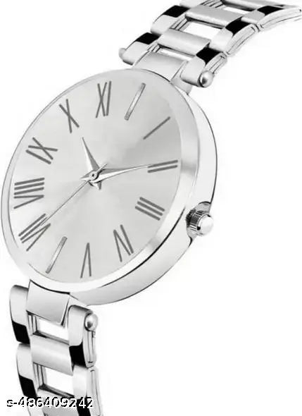 New Fancy Solid Dial Attractive Metal Chain Attractive Bracelet Analog Watch for Women