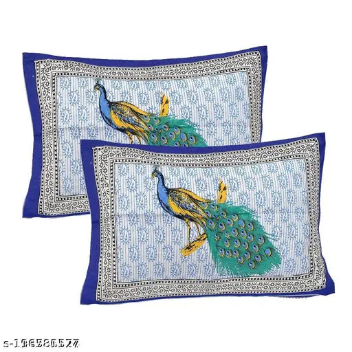 100 % cotton double bed bedsheet with 2 pillow cover