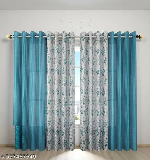 Sirjanhaar Furnish a new Collection of Sheer Net curtains For your home || Pack of 4