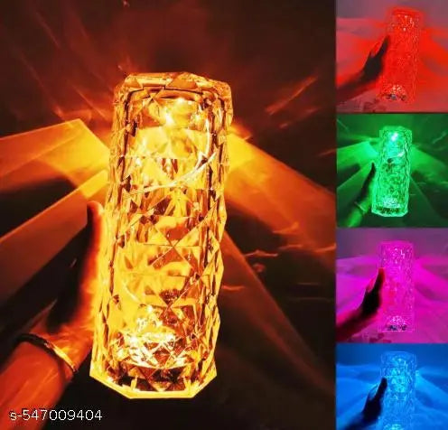 ''Sparkplug Rose Crystall Night Light Table lamp multicolor pack of 01