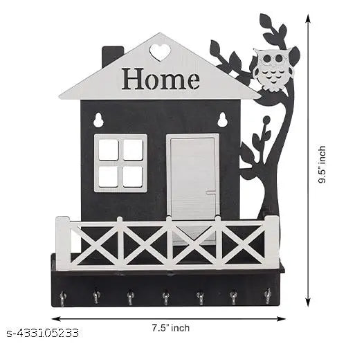 HOME Keychain Holder ( Matte Black and White) Premium Quality