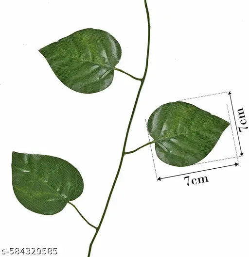 Artificial Garland Money Plant Leaf Creeper (pack of 2) (Each of 7 to 8 ft)
