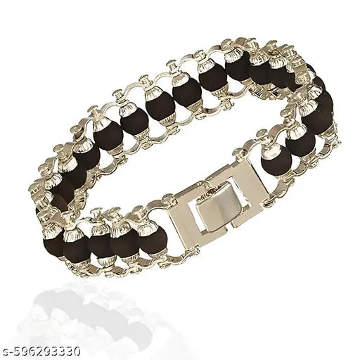 Karungali Modern Bracelet for Men and Women | Natural Ebony Wood Beads for Spiritual Healing, Meditation, & Energy Balance