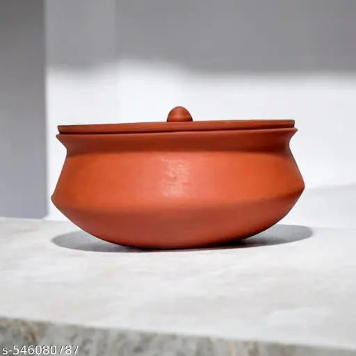 Terracotta Dahi Handi 500 ml – Organic Clay Pot for Yogurt (Pack of 2)