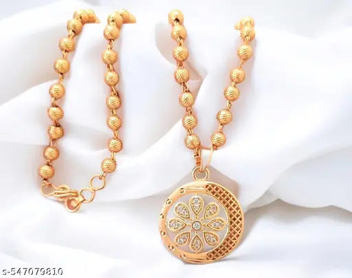 Micro Gold Diamonds Radiance in Glimmering Pendant WITH MAT MALA