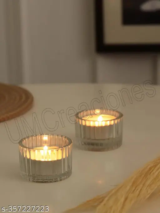 UM Creaciones Tealight Candle Holder Set of 2 for Diwali Festival Home Navratra Onam Decoration Diwali Diya Peacock Tealight Candle Holder