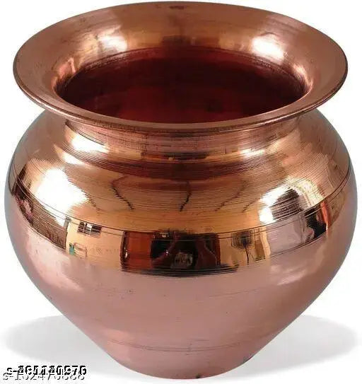 HARIDWAR TRENDS Kalash Lota for Festival Puja Lota PUJA Kalash Lota C  Handmade Pure Copper Kalash kalash Ayurvedic Water Drinking Lota
