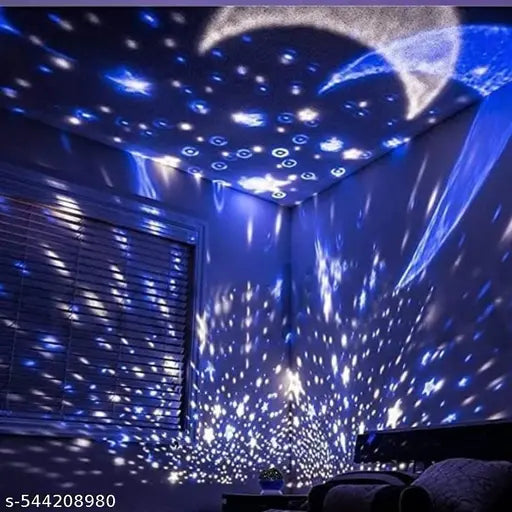 Star Master Moon Night Light Lamp Projector with Colors and 360 Degree Moon Star pack of 1