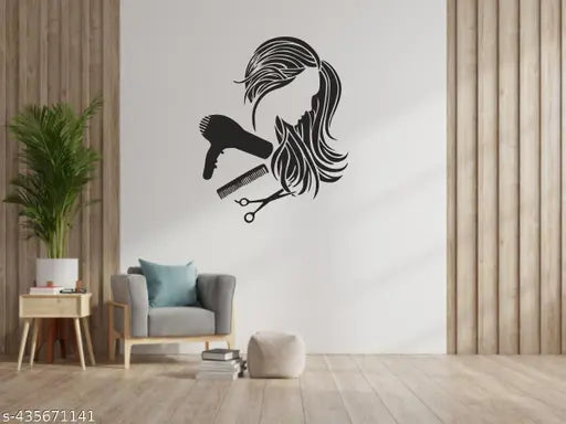Hair Salon Style Beauty Parluor Spa Wall Decal Sticker (74X59 cm)