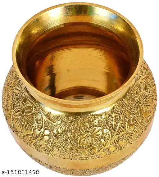 Decorative kalash/embosed puja lota