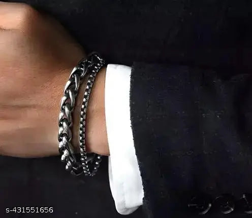 1PC  Men Bracelet Double Layers