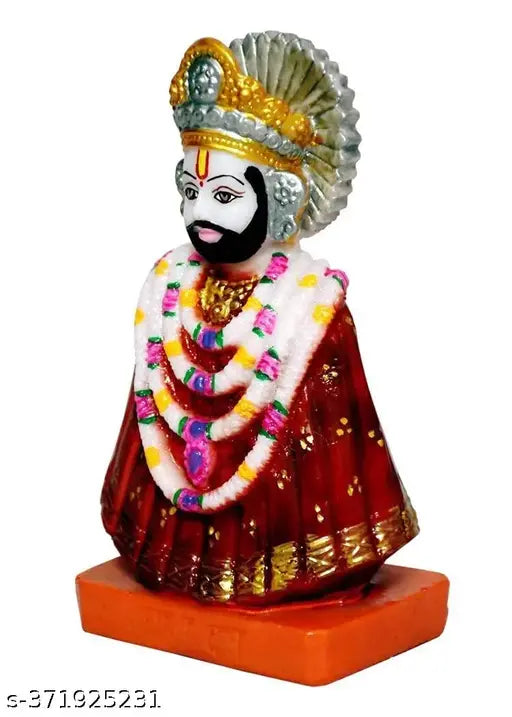 Khatu Shyam Ji Marble Statue Idol for Home Temple (Multi Colour)