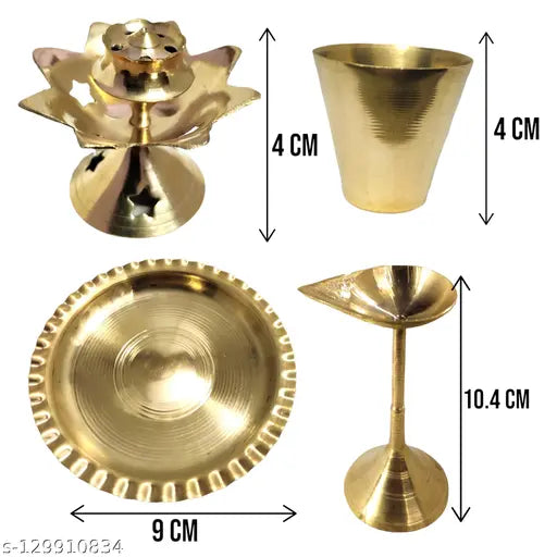 Brass Pooja Thali Set | Complete Pooja Combo Set