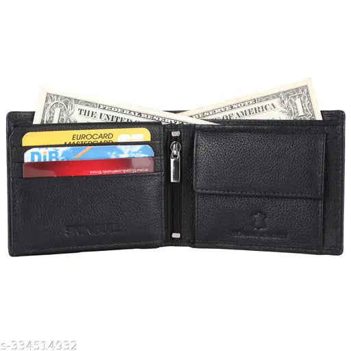SKINBULL RFID Protected 100% Genuine Leather Wallet for Men (Brown)