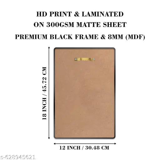 Indianara Modern Art Painting With Frame 18 Inches X 12 Inches (MA29LBP)