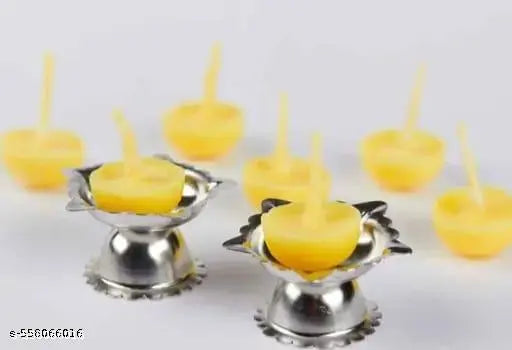 Pure hand made cow ghee diya batti (100pcs) pack of 2.,Ghee diya|Pure ghee diya quality 200 pieces, 15 minutes minimum burning., cow ghee diya of 200 pcs|diya for pooja|made of vanaspati ghee |diya for home|diya for office|puja article||jyot batti |ghee d