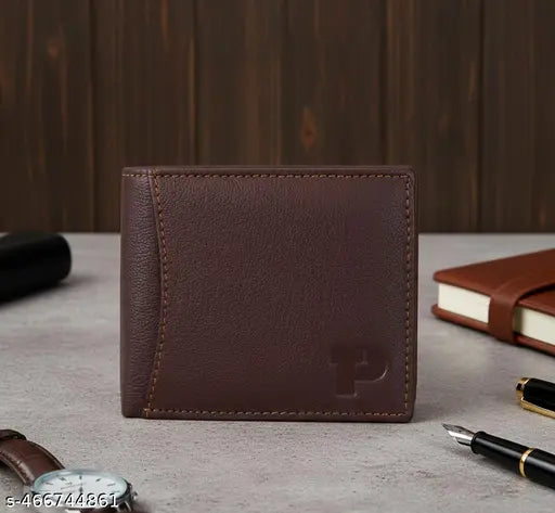 THE PREPPY BROWN Mens Leather Wallet Leather Wallet for Mens with RFID Blocking Mens Wallet
