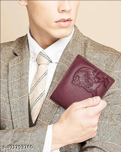 WILDNAPA RFID Protected 100% Genuine Leather Gift Hamper For Men | Leather Wallet For Men's | Wallets Branded | Wallets For Men (Maroon) ,Leather wallet combo for men