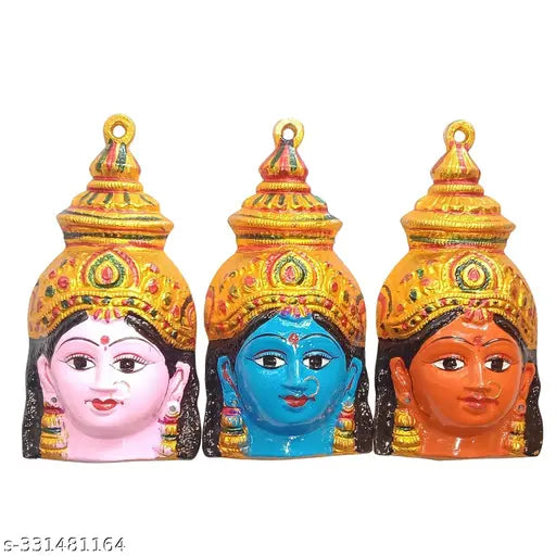 Nava Durga Faces (7 inches)- Nava Durga Devi Faces - Ashtalakshmi Faces- Ammavari Faces