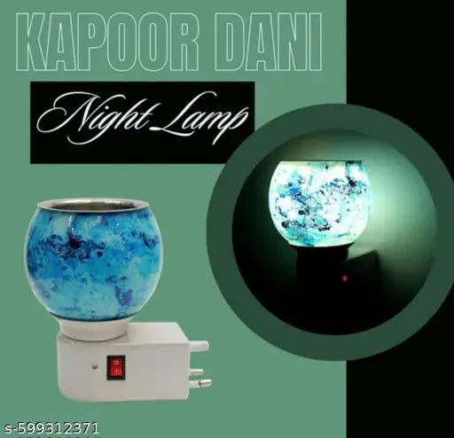 Kapoor Dani Fragnance Night lamp Electric Incense Burner, Aroma Oil Burner with Night Lamp, Aroma Kapoor Dani, Electric Kapur Burner