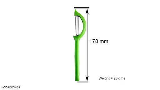 KOHE P-Type Serrated Double Edged Swivel Blade Vegetable & Fruits Peeler Set ( Multicolour, Pack of 2)