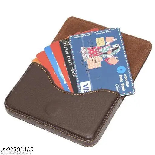 Classic Business ATM visiting Brown leather Card holder Wallet