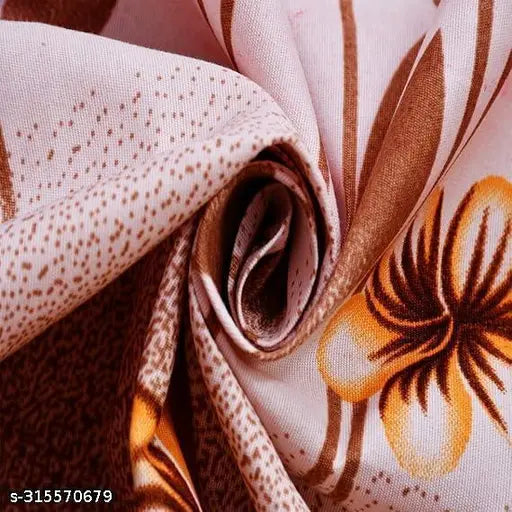 Beautiful Cotton Bedsheet For Double Bed With 2 Pillow Covers