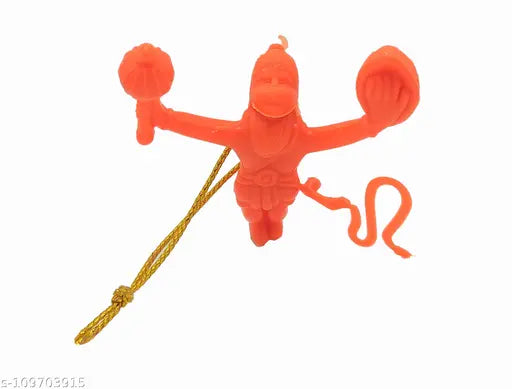 Indian Art & Crafts Flying Lord Hanuman Hanging Car Idol (Multicolor,Set of 1)