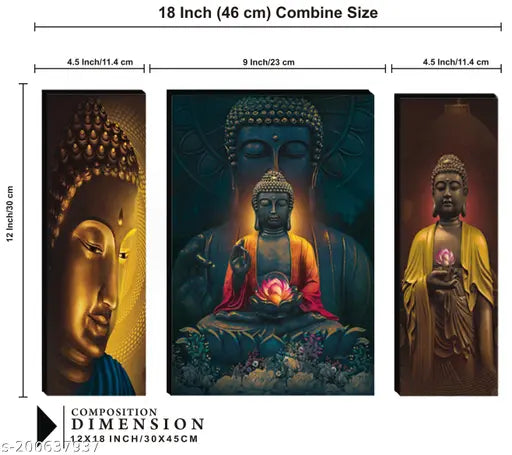 Blue Art Gallery Budha Wall Painting