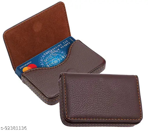 Classic Business ATM visiting Brown leather Card holder Wallet