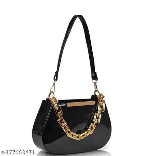Women Casual Trendy Travle Cloud Shape Slingbag Black