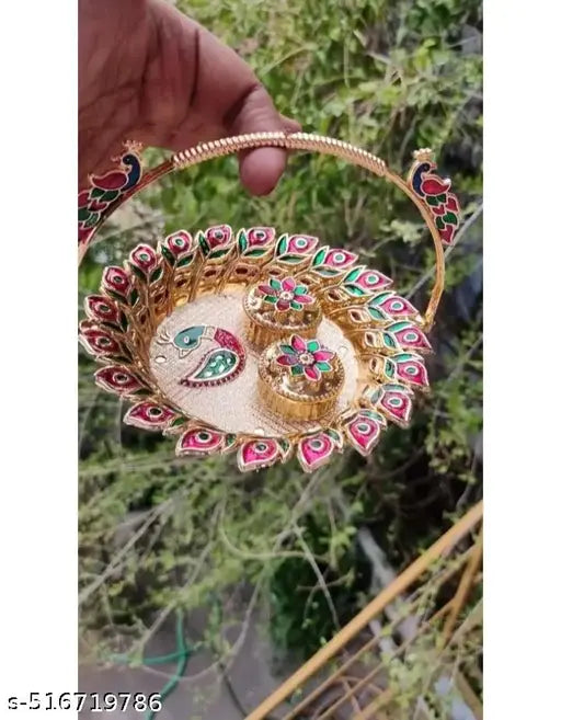 Gold Plated Kumkum Design with Trendy, Gemstone and Eye Catching Design-