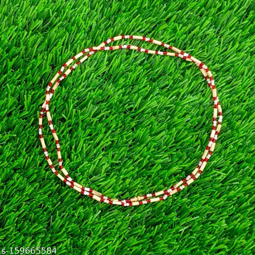 Designer Tulsi Mala 34" For Girls, Original tulsi Beads, From Vrindavan/Tulsi Kanthi Mala/Rosary Tulsi Neckless/ISKON Tulsi Kanthi/Vaishnav Tulsi Kanthi Mala. Original kanthi rudrakhsa tulsi mala puja jap 1 Pcs