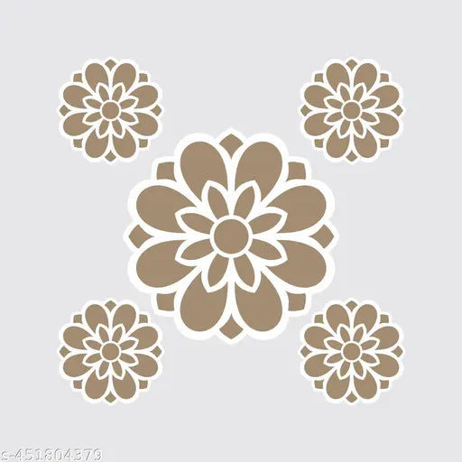 6 pcs of Readymade Rangoli Cutouts MDF Stencils (Combo pack of 6 pcs)