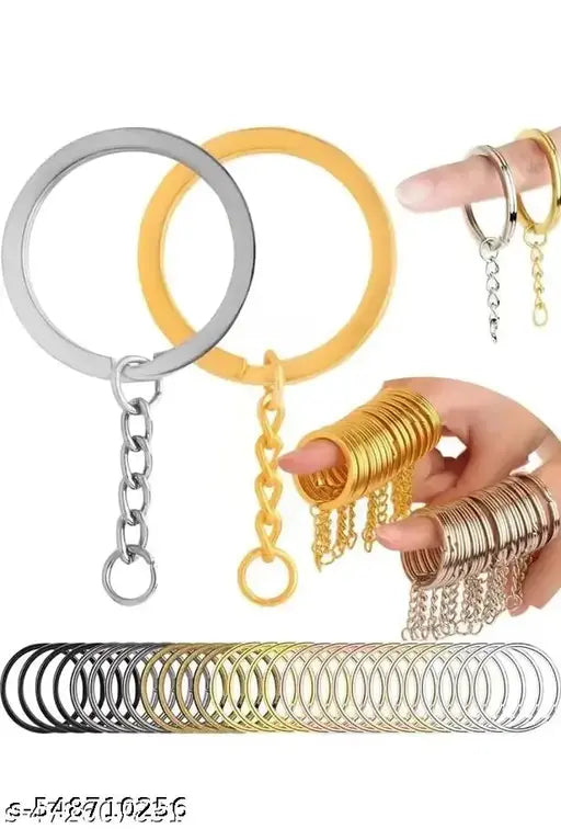 High Quality Metal Golden 20 + Silver 20 Pcs Multipurpose Keychain