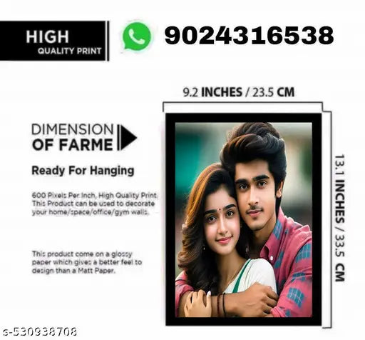 personalized customized A4 (9×12)photo frame/photo frames/photo farem gift/ photo frame single
