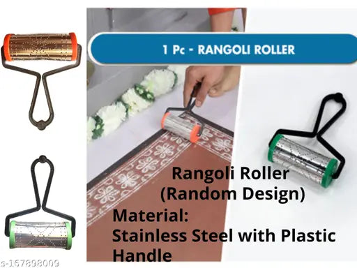 Artonezt Rangoli Tool Kit: Spiritual DIY Kolam Rangoli Stencils and Accessories for Navratri Pongal Diwali Pooja Mandir Floor Decoration Art & Craft (Pack of 10)
