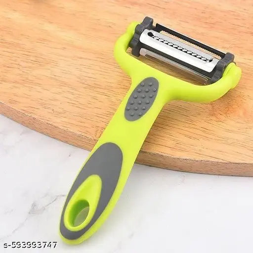 Vegetable Peeler, 3 in 1 Multifunction Peeler Slicer Rotatable Super Sharp Stainless Steel Blades for Potato All Veggie Fruit