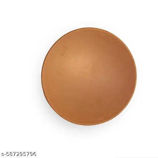 Terracotta Earthenware Tawa Without Handle – Handmade Clay Roti/Chapati/Dosa Pan | Traditional Eco-Friendly Cookware for Authentic Taste | 100% Natural & Non-Toxic-Brown Colour