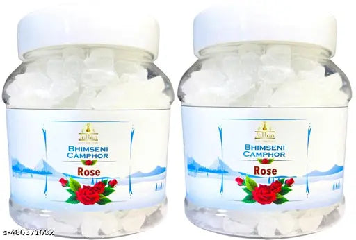 Jallan Pure Natural Bhimseni Camphor Rose 500gm (250x2)| Original Bhimseni Kapoor
