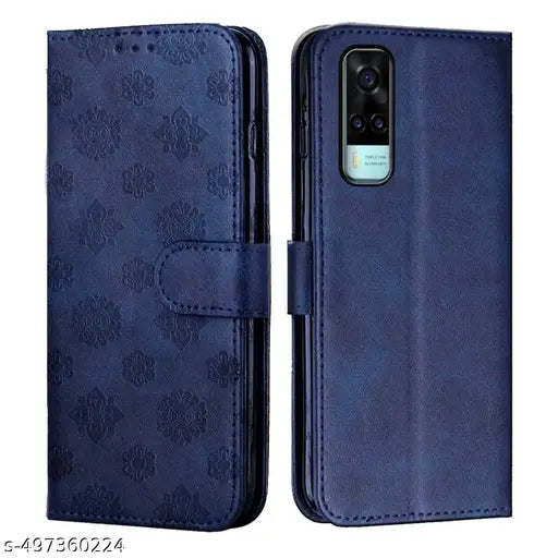 Innovex® Flip Cover for Vivo Y53S | Back Cover Case for Vivo Y53S - Ultimate Blue