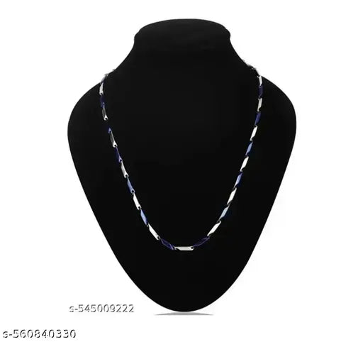 Stylish Chawal Chain Silver Plated Stainless Steel