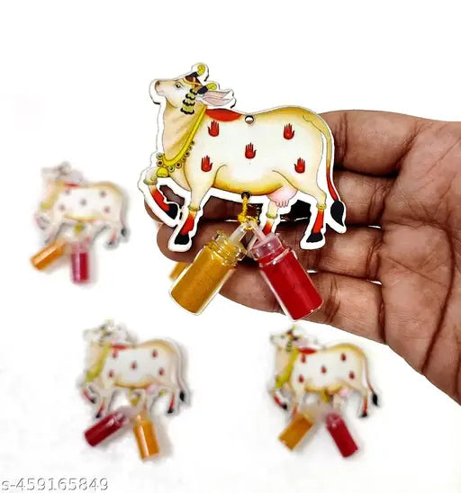 Cow haldi kumkum pack of 12