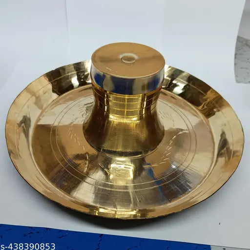 Bronze Thali & Glass