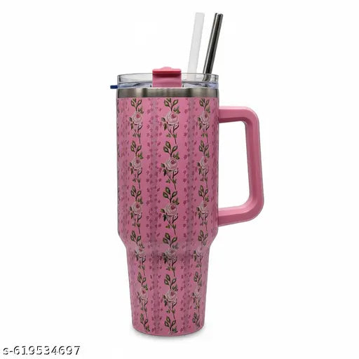 Dimazofly Tumbler with lid and Straw 1200ML Cup Stainless Steel Vacuum Insulated Tumbler for Water, Iced Tea or Coffee 1.2L Office Gym Travelling