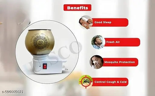 Spiritual LED Night Lamp with Ganesh & Om Symbol