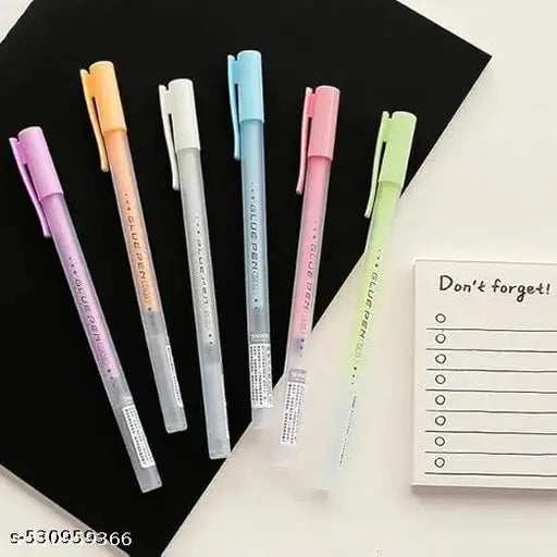 Pack of 3 Glue Pens for Kids & Crafts – Mess-Free Precision Liquid Adhesive Pens | Non-Toxic & Quick-Drying Glue for DIY, Scrapbooking & School Projects"