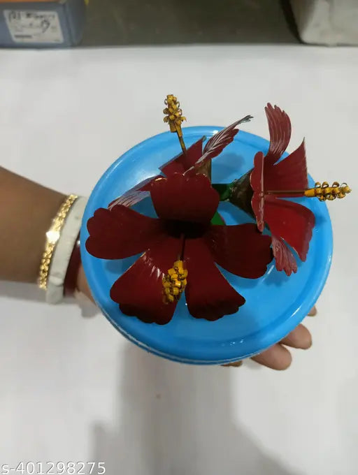 Illuminate Your Diwali Celebrations with JOBA FUL ,A Special Brass Pooja Essential, Enhanced with Hibiscus rose