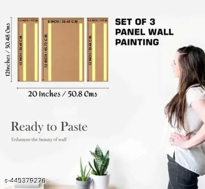 Set Of 3 Wall Painting For Living Room Home Décor Gift Item Etc