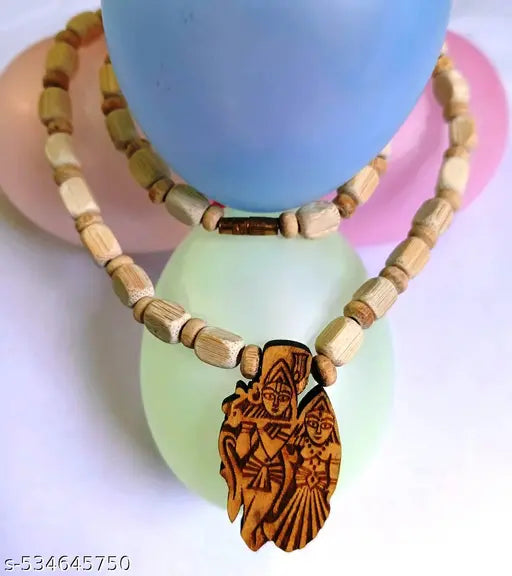 Tulsi Mala Short with Radhey-Krishna Locket